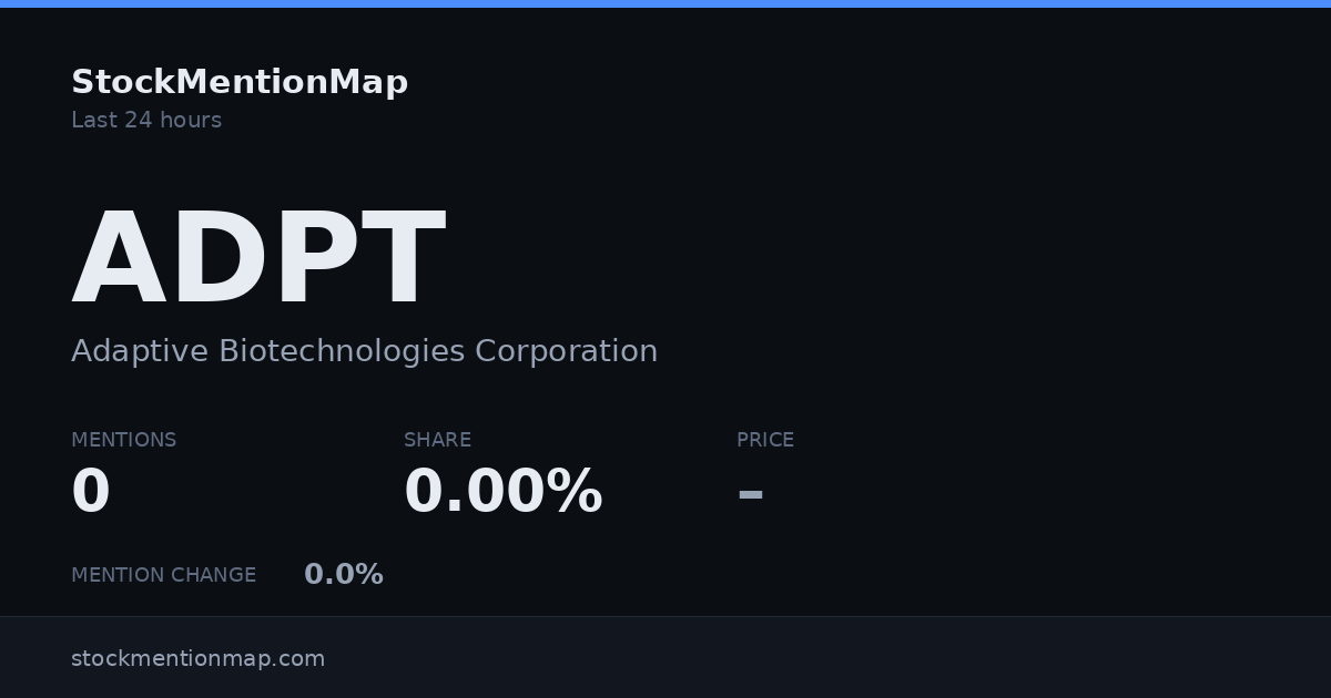 ADPT — Adaptive Biotechnologies Corporation