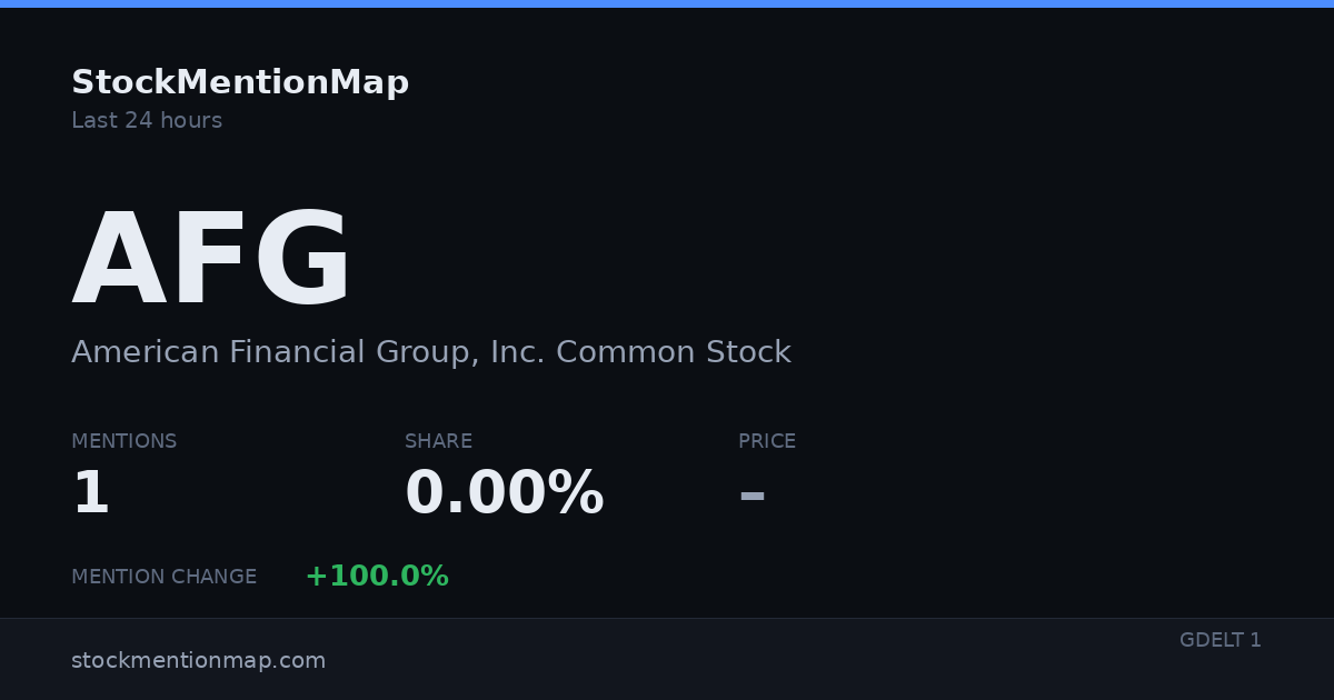 AFG — American Financial Group, Inc. Common Stock