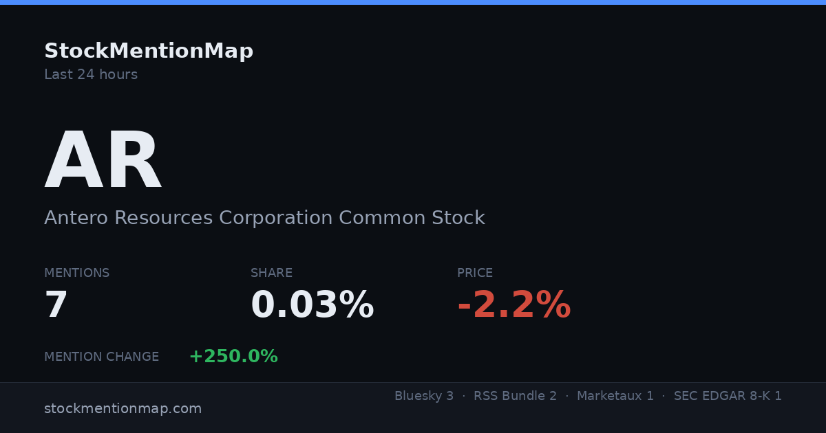 AR — Antero Resources Corporation Common Stock