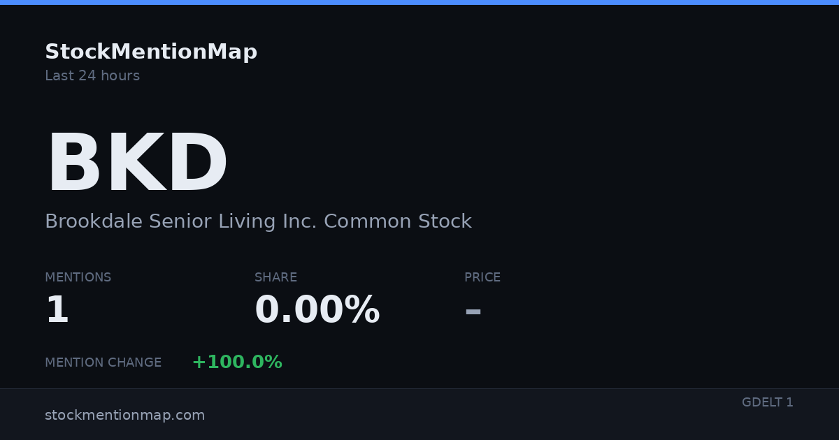 BKD — Brookdale Senior Living Inc. Common Stock