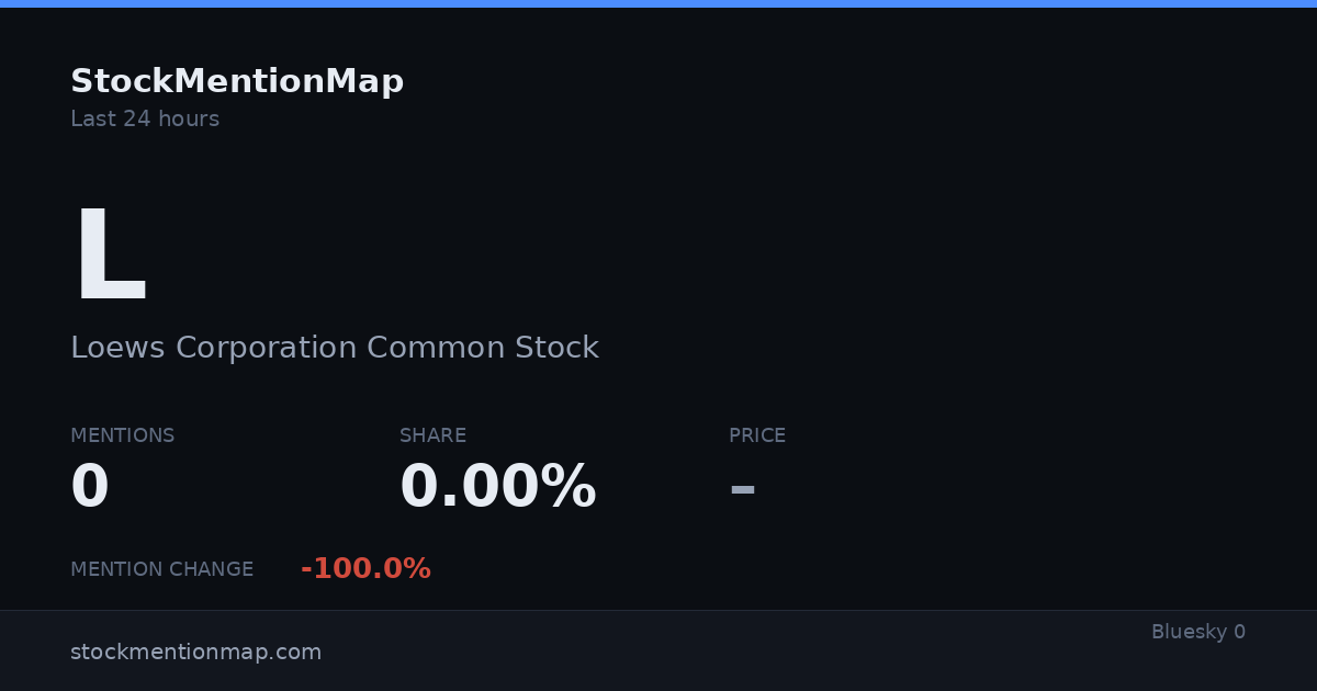 L — Loews Corporation Common Stock