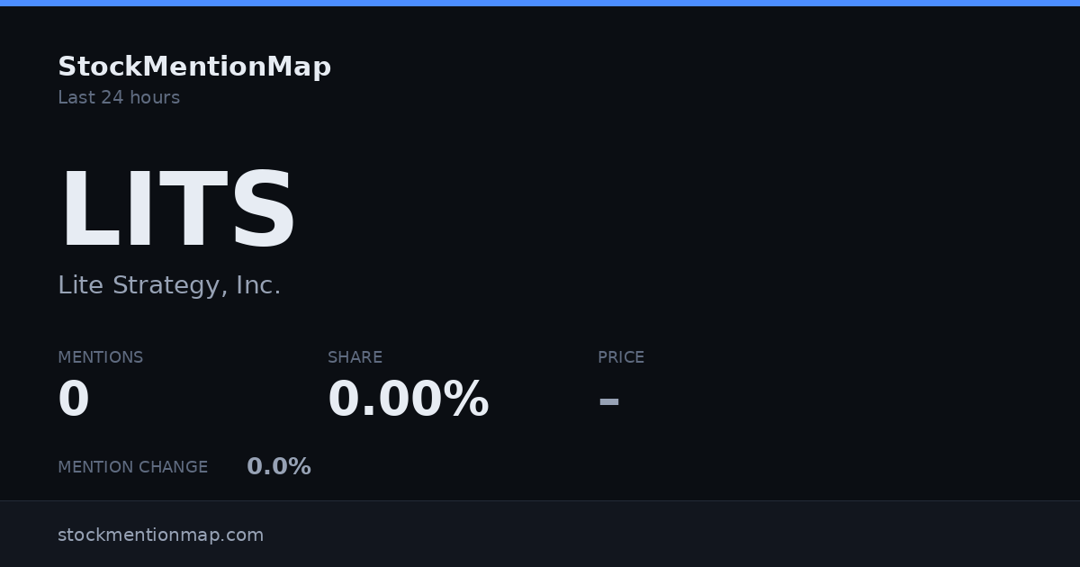 LITS — Lite Strategy, Inc.