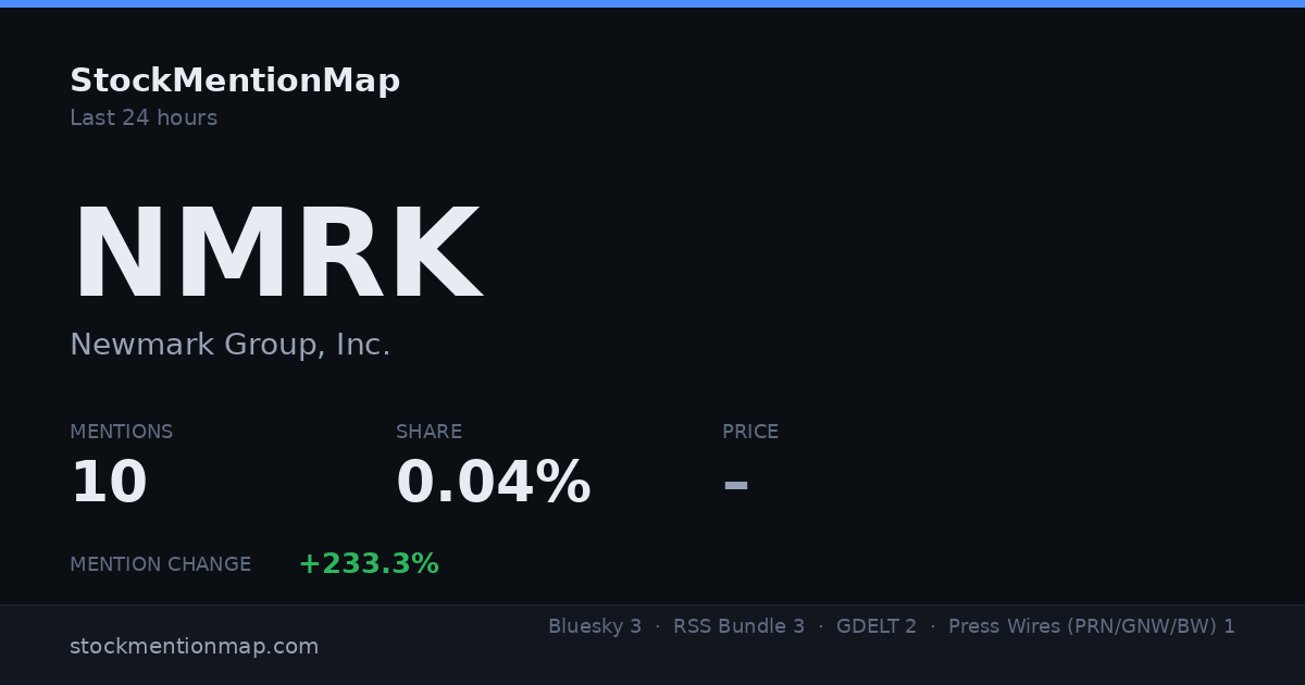 NMRK — Newmark Group, Inc.