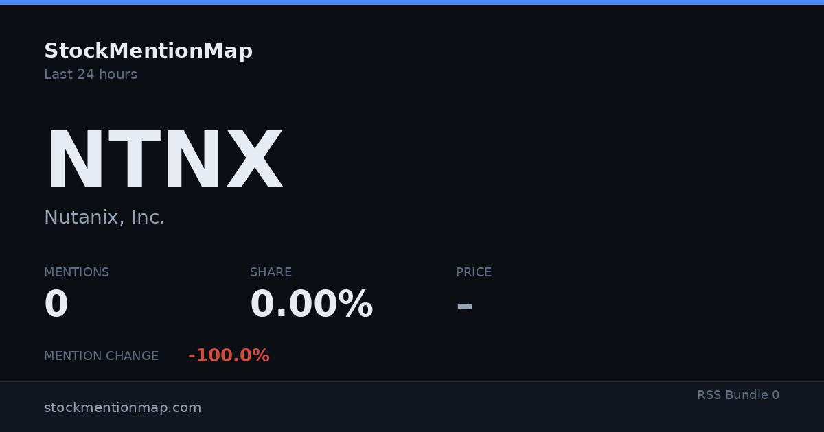 NTNX — Nutanix, Inc.