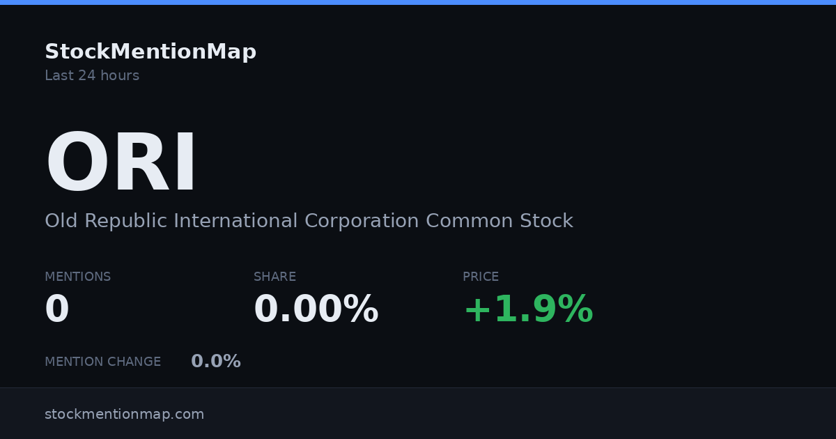 ORI — Old Republic International Corporation Common Stock