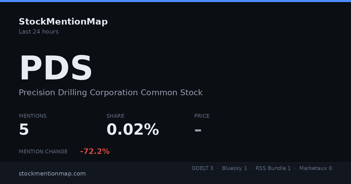 PDS — Precision Drilling Corporation Common Stock