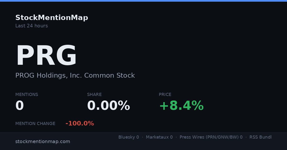 PRG — PROG Holdings, Inc. Common Stock