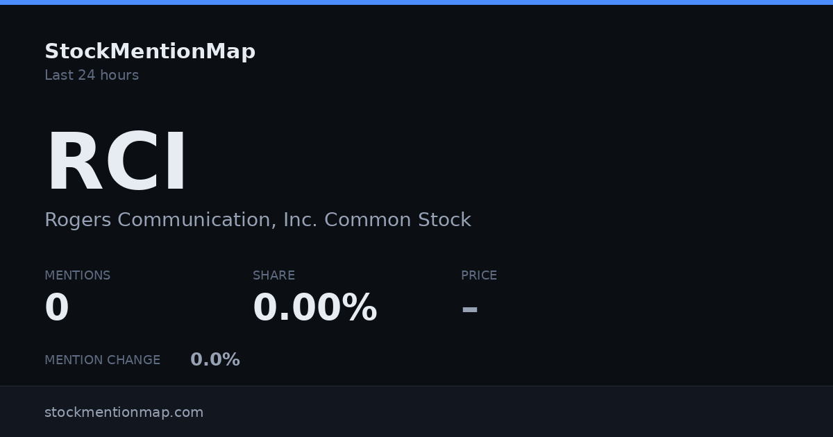 RCI — Rogers Communication, Inc. Common Stock