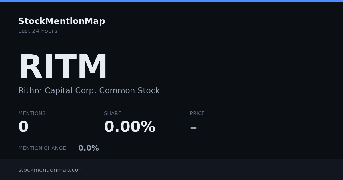 RITM — Rithm Capital Corp. Common Stock