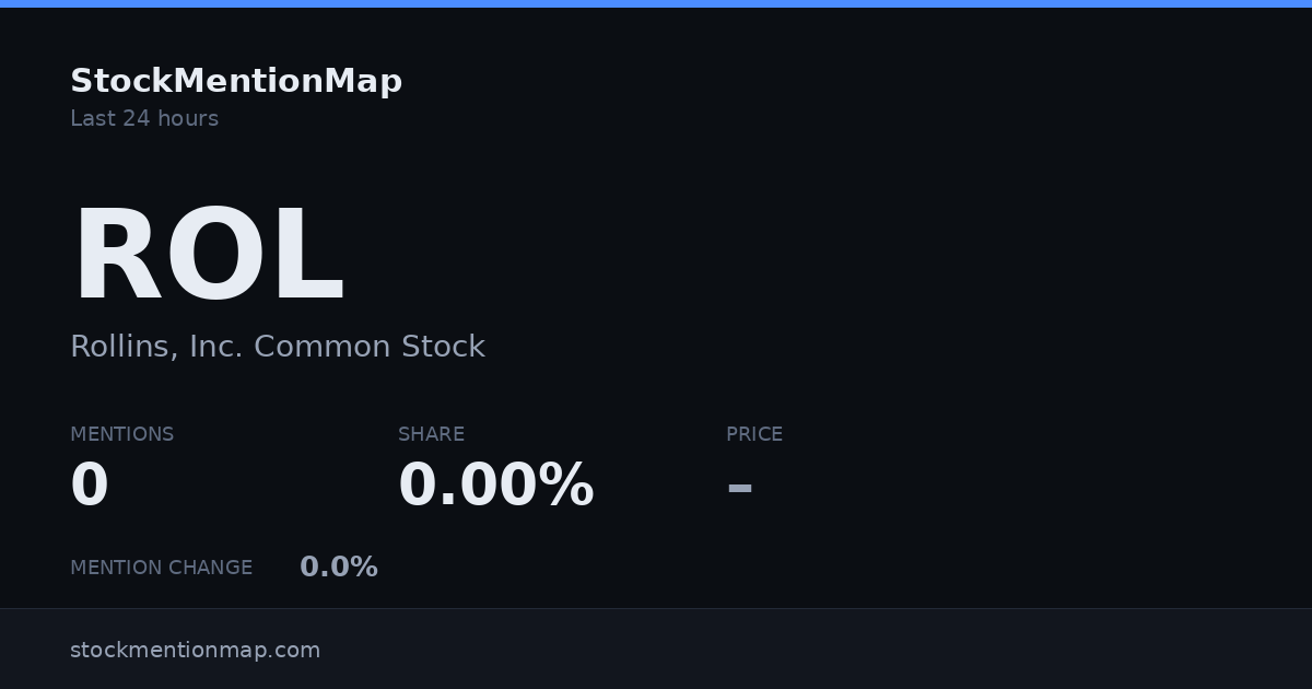 ROL — Rollins, Inc. Common Stock