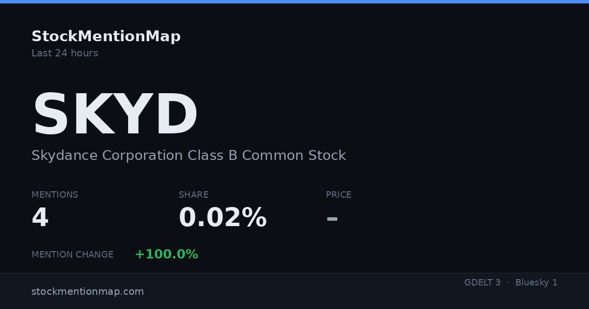 SKYD — Skydance Corporation Class B Common Stock