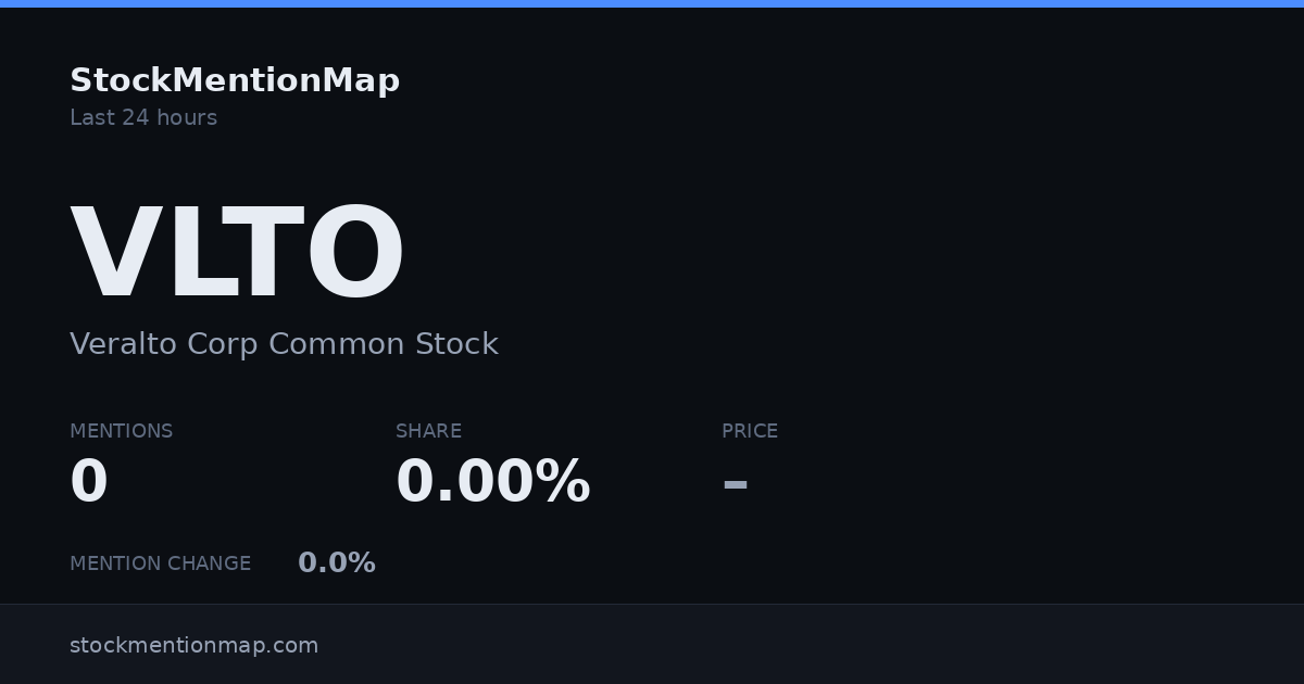 VLTO — Veralto Corp Common Stock
