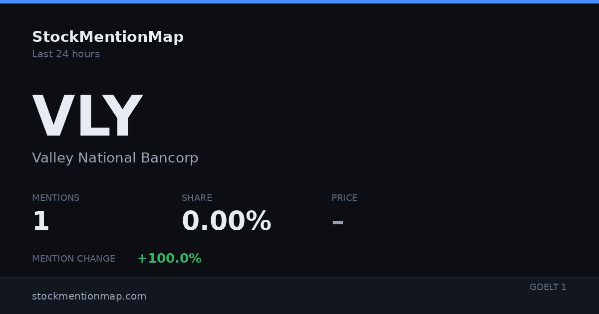 VLY — Valley National Bancorp